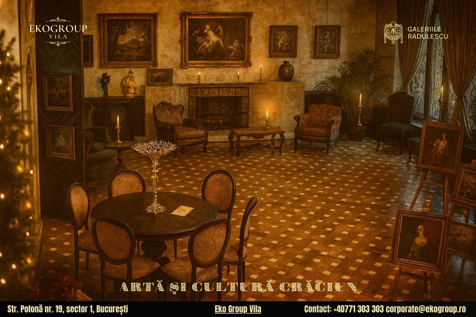 Povestea Crăciunului din anii ’30: evadare în eleganța și farmecul interbelic la Eko Group Vila