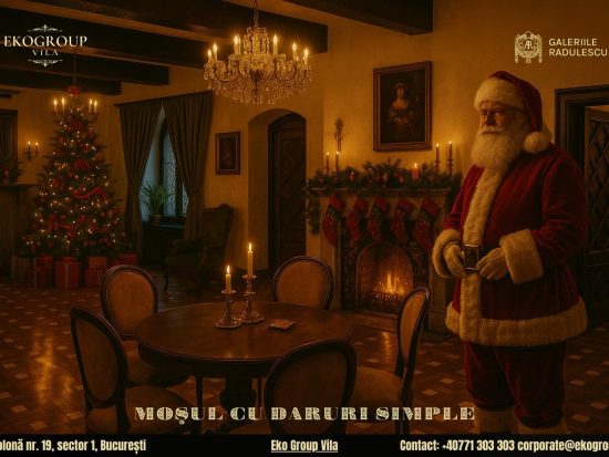 Moș Crăciun în Crăciunul anilor ’30 la Eko Group Vila: o poveste a unui timp fără reclame